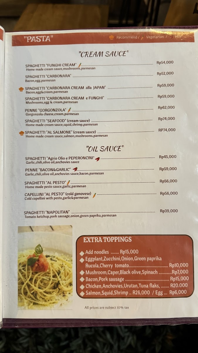 Warung Citta Ovest Pizza & Pasta Menu - Image 1